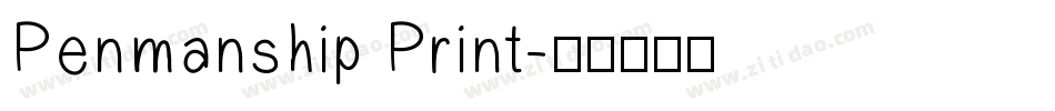 Penmanship Print字体转换